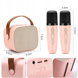Wowstar Karaoke Zestaw Dla Dzieci Z Mikrofonami Bluetooth Głośnik