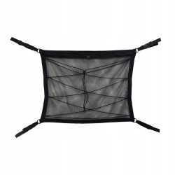 Dwuwarstwowy sufitowy schowek samochodowy, czarny, 90 cm x 65 cm