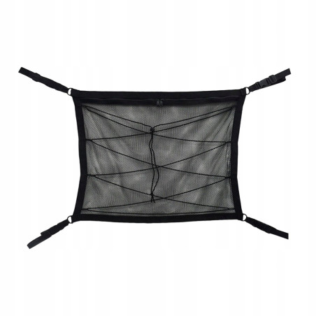 Dwuwarstwowy sufitowy schowek samochodowy, czarny, 90 cm x 65 cm