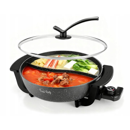Food Party Hot Pot garnek elektryczny 6L z przegrodą dwustronny