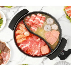 Food Party Hot Pot garnek elektryczny 6L z przegrodą dwustronny