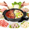 Food Party Hot Pot garnek elektryczny 6L z przegrodą dwustronny
