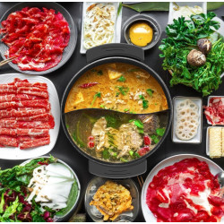 Food Party Hot Pot garnek elektryczny 6L z przegrodą dwustronny