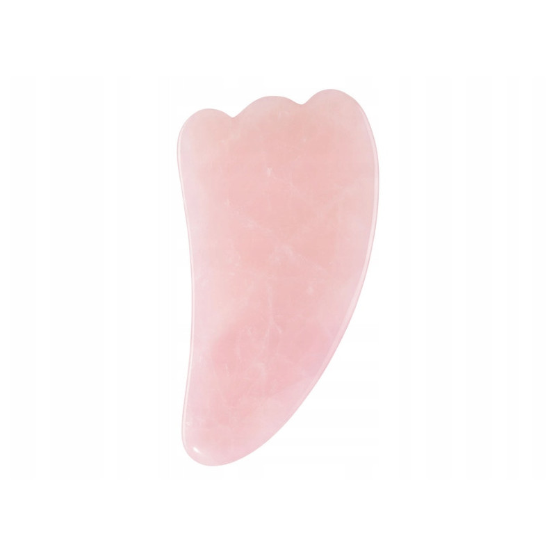 GUA SHA KAMIEŃ RÓŻOWY KWARC DO MASAŻU TWARZY