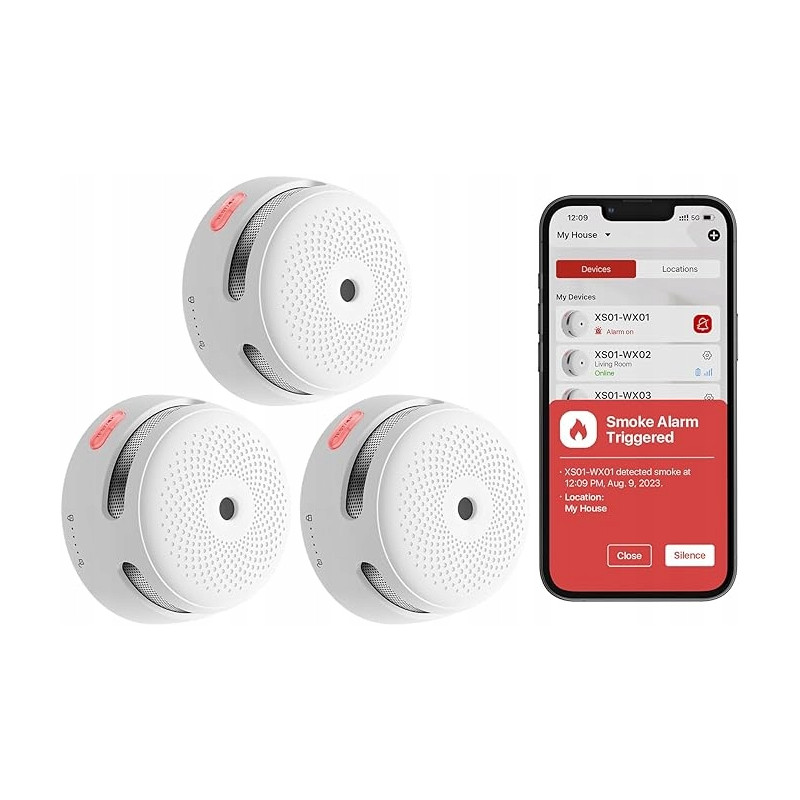 Domowy czujnik dymu X-Sense Wi-Fi XS01-WX 3szt.