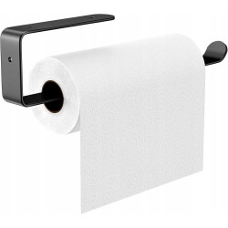 Uchwyt na ręcznik papierowy Artystal metalowy czarny 310 x 65 x 30 mm