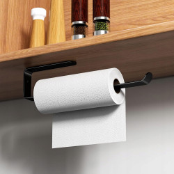 Uchwyt na ręcznik papierowy Artystal metalowy czarny 310 x 65 x 30 mm