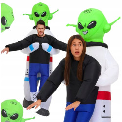 DMUCHANY KOSTIUM ALIEN UFO KOSMITA PRZEBRANIE STRÓJ HALLOWEEN NA PREZENT