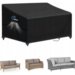 SIRUITON Pokrowiec na meble ogrodowe 205×85×81/61 cm