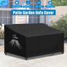 SIRUITON Pokrowiec na meble ogrodowe 205×85×81/61 cm