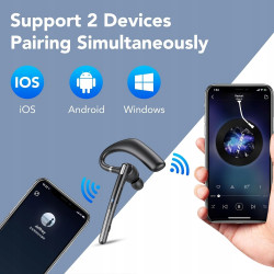 Słuchawka douszna CASCHO Bluetooth V5.3 podwójny mikrofon redukcja szumów