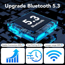 Słuchawka douszna CASCHO Bluetooth V5.3 podwójny mikrofon redukcja szumów