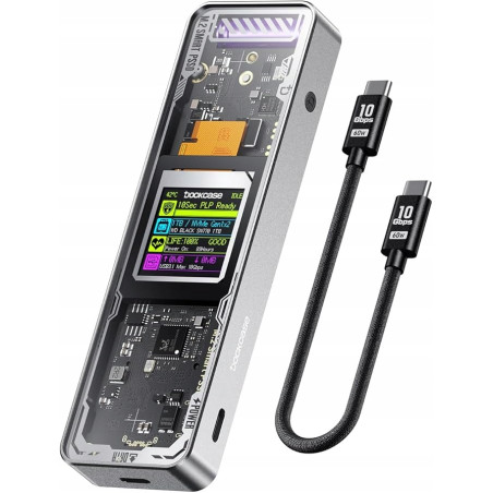 DOCKCASE Obudowa SSD Explorer Smart M2 dwa porty Type-C USB-C 3.2 Gen 2