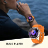 SMARTWATCH ZEGAREK UNISEX POMARAŃCZOWY MISIRUN SPORT POMIARY