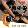 SMARTWATCH ZEGAREK UNISEX POMARAŃCZOWY MISIRUN SPORT POMIARY