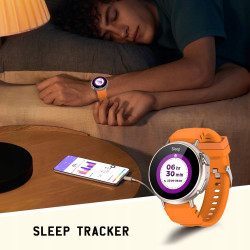 SMARTWATCH ZEGAREK UNISEX POMARAŃCZOWY MISIRUN SPORT POMIARY