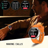 SMARTWATCH ZEGAREK UNISEX POMARAŃCZOWY MISIRUN SPORT POMIARY