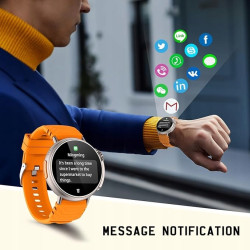 SMARTWATCH ZEGAREK UNISEX POMARAŃCZOWY MISIRUN SPORT POMIARY