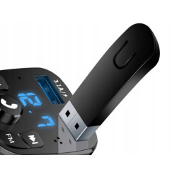 Transmiter BLUETOOTH 5.0 2 USB Ładowarka Głośnomówiący MITSUBISHI SAAB OPEL