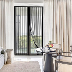 MOSKITIERA MAGNETYCZNA DO DRZWI NA BALKON PREMIUM SOLIDNA KURTYNA 90x200