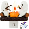 Lampka nocna LED Motyw duchy przy ognisku Dekoracja Halloweenowa