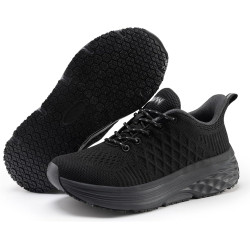 BUTY ROBOCZE PÓŁBUTY SPORTOWE MĘSKIE DAMSKIE LEKKIE TRAMPKI CZARNE R.36,5