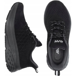 BUTY ROBOCZE PÓŁBUTY SPORTOWE MĘSKIE DAMSKIE LEKKIE TRAMPKI CZARNE R.36,5