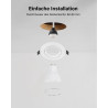 Leselux, Reflektor obrotowy do zabudowy GU10, 10 sztuk bez żarówek, biały