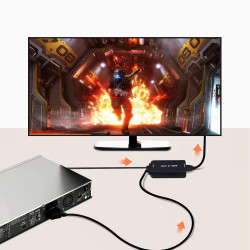 ADAPTER KONWERTER SCART DO HDMI EURO AV PAL NTSC ULEPSZONA WERSJA Z KABLEM