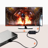 ADAPTER KONWERTER SCART DO HDMI EURO AV PAL NTSC ULEPSZONA WERSJA Z KABLEM