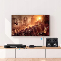 ADAPTER KONWERTER SCART DO HDMI EURO AV PAL NTSC ULEPSZONA WERSJA Z KABLEM