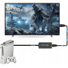 ADAPTER KONWERTER SCART DO HDMI EURO AV PAL NTSC ULEPSZONA WERSJA Z KABLEM