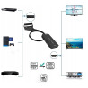 ADAPTER KONWERTER SCART DO HDMI EURO AV PAL NTSC ULEPSZONA WERSJA Z KABLEM