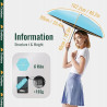 CHAKIPEE Kompaktowy Parasol Niebieski 102 cm