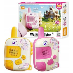 Dziecięce Walkie Talkie Zabawka Krótkofalówka Jednorożec 2 sztuki