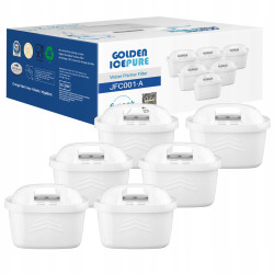 Wkład filtrujący do dzbanka GOLDEN ICEPURE GP-JFC001A-6PACK 6szt + 2 GRATIS