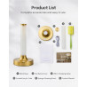 Bezprzewodowa Lampa Stołowa 2w1 Wazon i Lampka | Dotykowa | LED | Złota