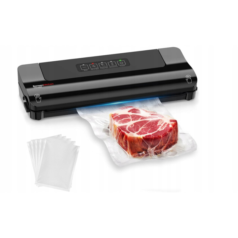 ZGRZEWARKA PRÓŻNIOWA BONSENKITCHEN VS1900 CZARNA 125W