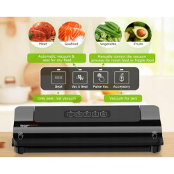 ZGRZEWARKA PRÓŻNIOWA BONSENKITCHEN VS1900 CZARNA 125W