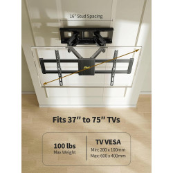 Alphamount APLF6 uchwyt ścienny TV 37-75"