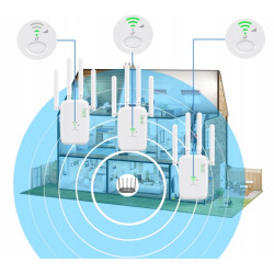 WZMACNIACZ Sygnału WiFi Sieci 5ghz MOCNY 1200Mb/s