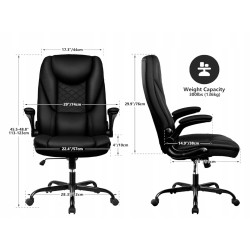 Krzesło biurowe Guessky ergonomiczne obrotowe czarne wygodne do pracy