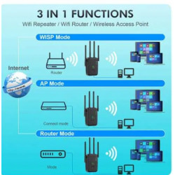 WZMACNIACZ Sygnału WiFi Sieci 5ghz MOCNY 1200Mb/s