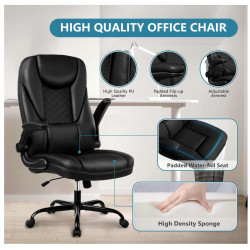 Krzesło biurowe Guessky ergonomiczne obrotowe czarne wygodne do pracy