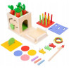 Montessori Edukacyjne 8 w 1 Drewniane Montessori