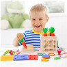 Montessori Edukacyjne 8 w 1 Drewniane Montessori