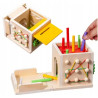 Montessori Edukacyjne 8 w 1 Drewniane Montessori