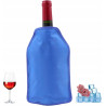 Pokrowiec chłodzący na butelkę wina niebieski 15x23 cm etui cooler torba