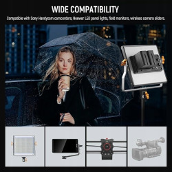 NEEWER NP-F970 2 szt. 7800 mAh baterie z szybką ładowarką LCD Dual USB