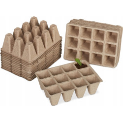 Doniczki torfowe 15.5x11.5x5cm 24szt Relaxdays